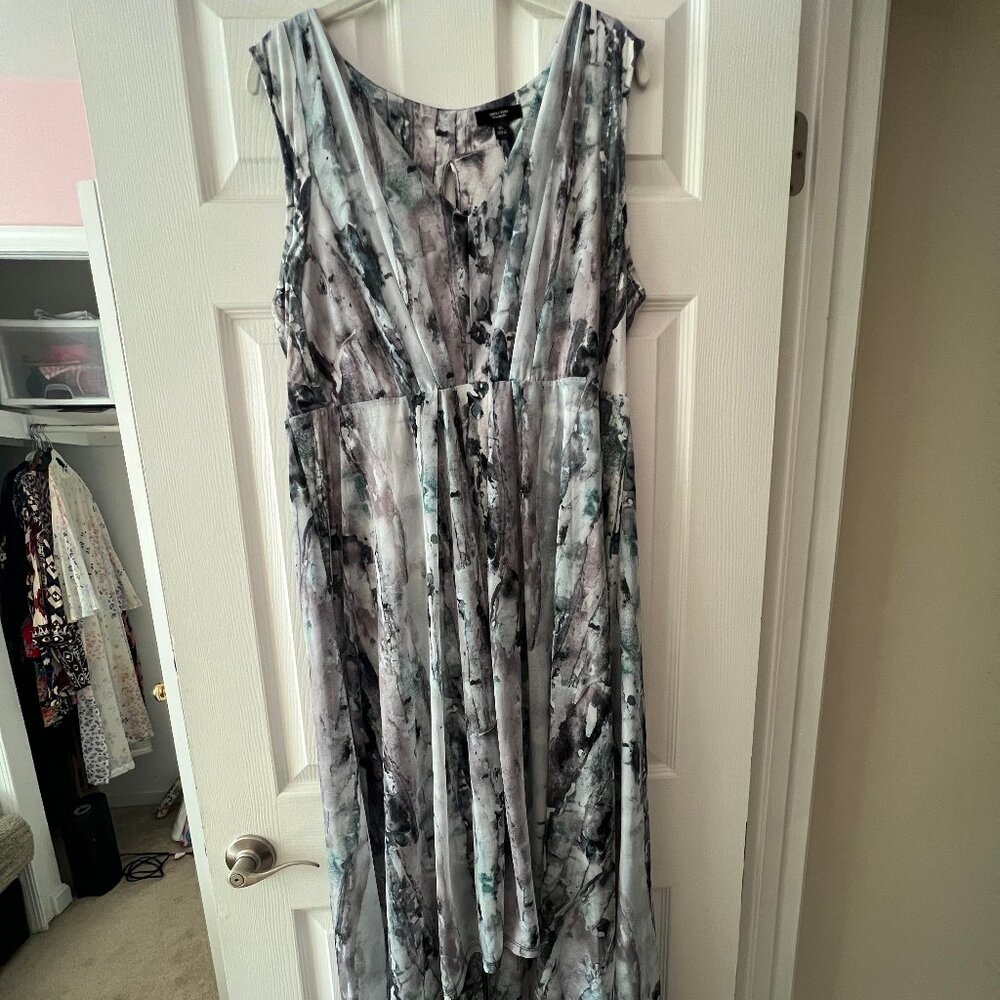 SimplyVera hi-lo abstract dress